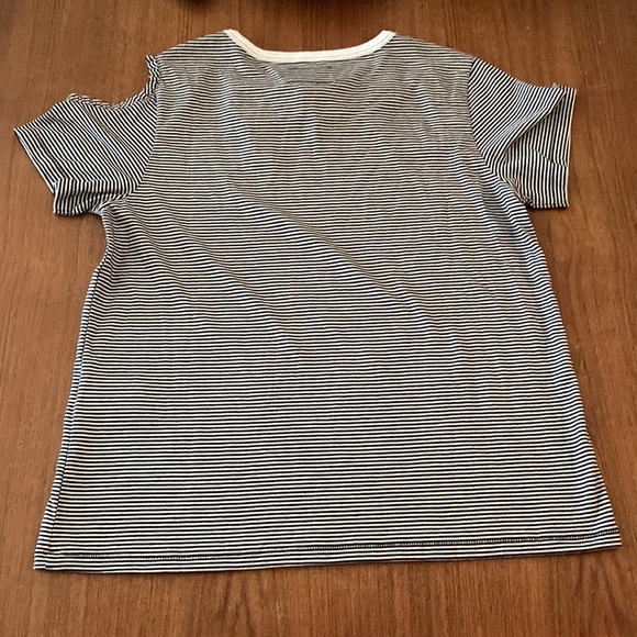 NWT CURRENT/ELLIOTT striped heart cutout tee szL - Picture 7 of 12